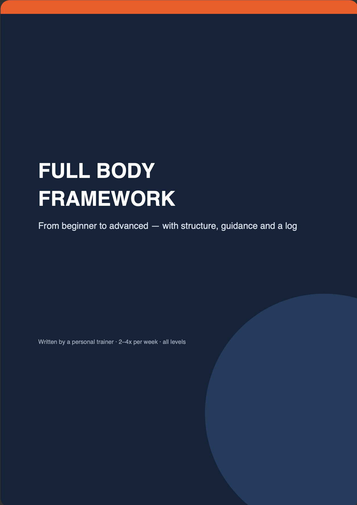 Full Body Framework — Complete Training Program for Every Level (EN)
